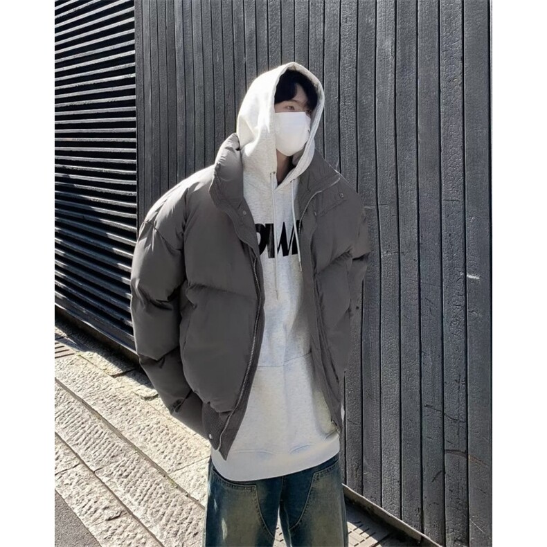美式高街棉服男冬季痞帅宽松面包服外套潮牌设计感棉衣,男装棉衣,星座716-2