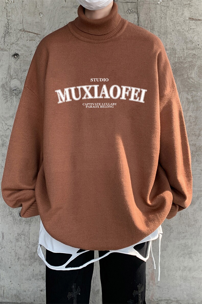 抖音供货、现货秋季冬高领毛衣宽松打底衫D223A-MG2303-特P45,男装针织衫/毛衣,电商019-1