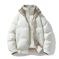 冬季新品得物美式潮流高品质格子加绒加厚棉衣外套棉服MY5566-P88，男装棉衣，星座610B-1