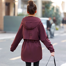 【三年不下架】S-3XL三个颜色加绒加厚大码胖MM宽松派克服，女装派克服，妃曼