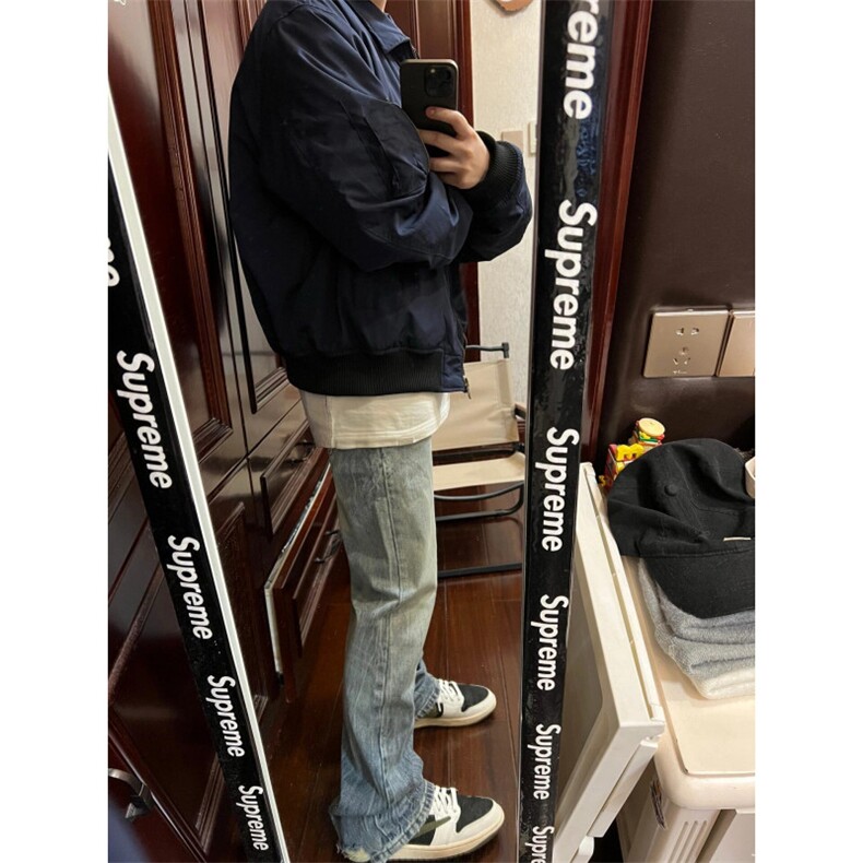 【有货】cleanfit藏青短款外套男美式高街飞行员夹克P15CC-特P55,男装夹克,星座1007（原301D）
