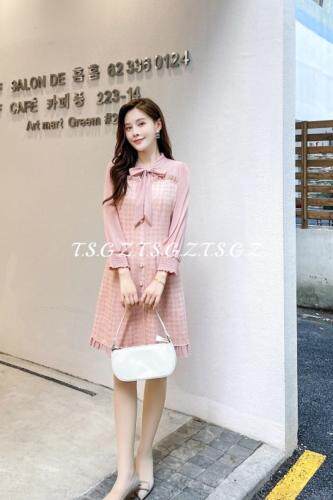 小香风金典修身连衣裙，女装连衣裙，天使公主