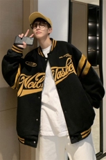 棒球服外套男春秋季潮牌ins字母情侣夹克百搭休闲上衣W2137-P50，男装夹克，星座512-2
