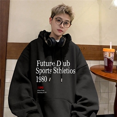 M-5XL秋季大码加厚连帽卫衣380克重磅套头外套男RH6207-特P35，女装短外套，星座610B-1