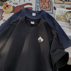 夏季刺绣印花短袖T恤D329-QM715-P25-控39，男装T恤，电商D329