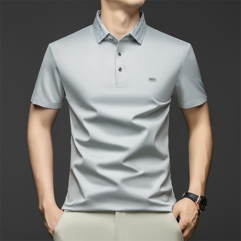 DN-ZMT188夏季新款男士T恤衫简约男士短袖翻领通勤男装，男装T恤，电商B360