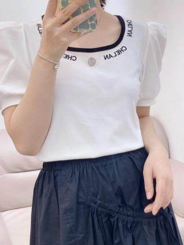 夏季新款时尚T恤，女装T恤，依洛菲