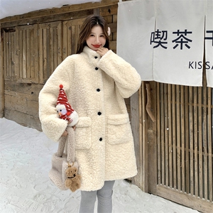 现货:冬季新款高级感加厚保暖皮毛一体外套2C135-8959P225K338图片