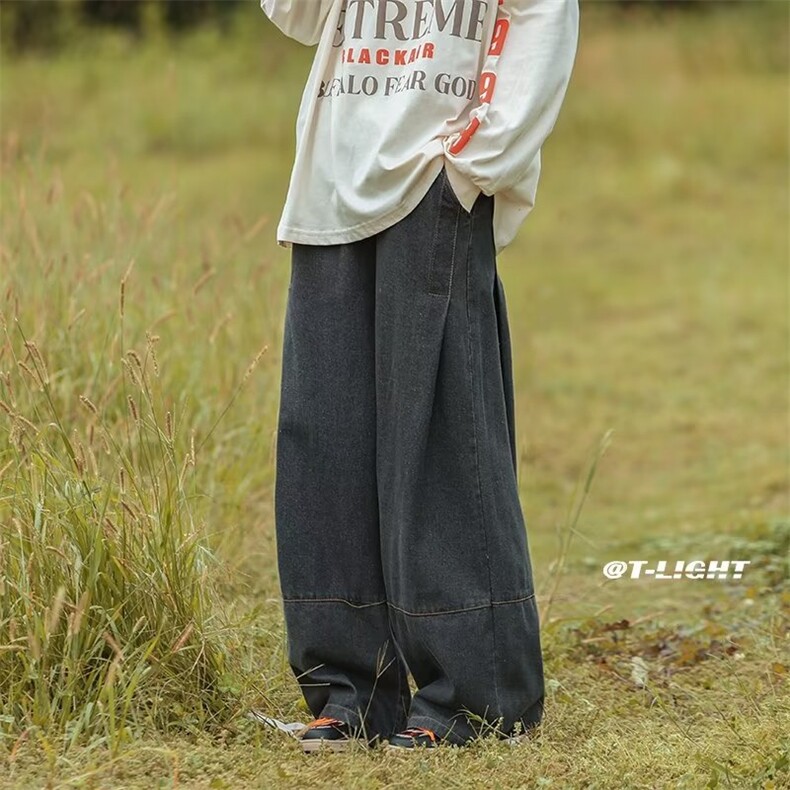 牛仔裤男秋季潮大码休闲裤子高街N405P43,男装牛仔裤,星座1116-2
