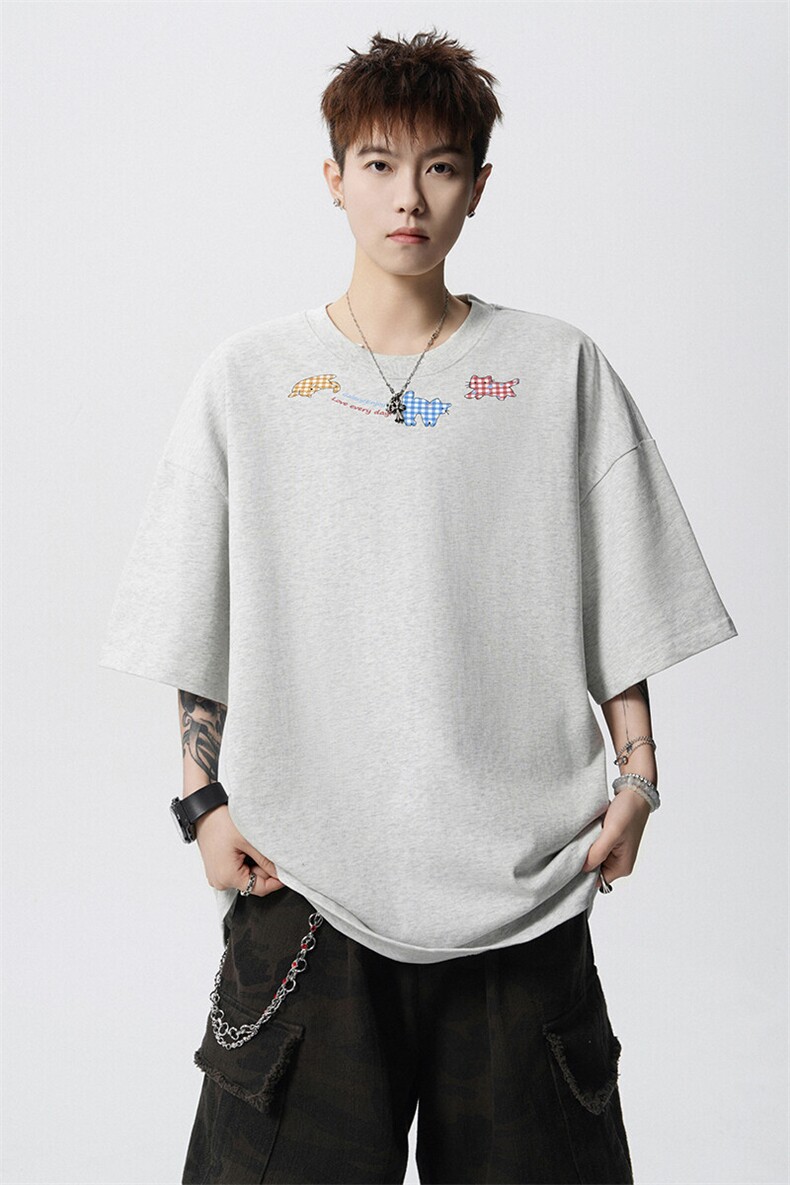 240g美式重磅短袖T恤FSDX270M-5XL特批25无差价控48,男装T恤,电商B219B