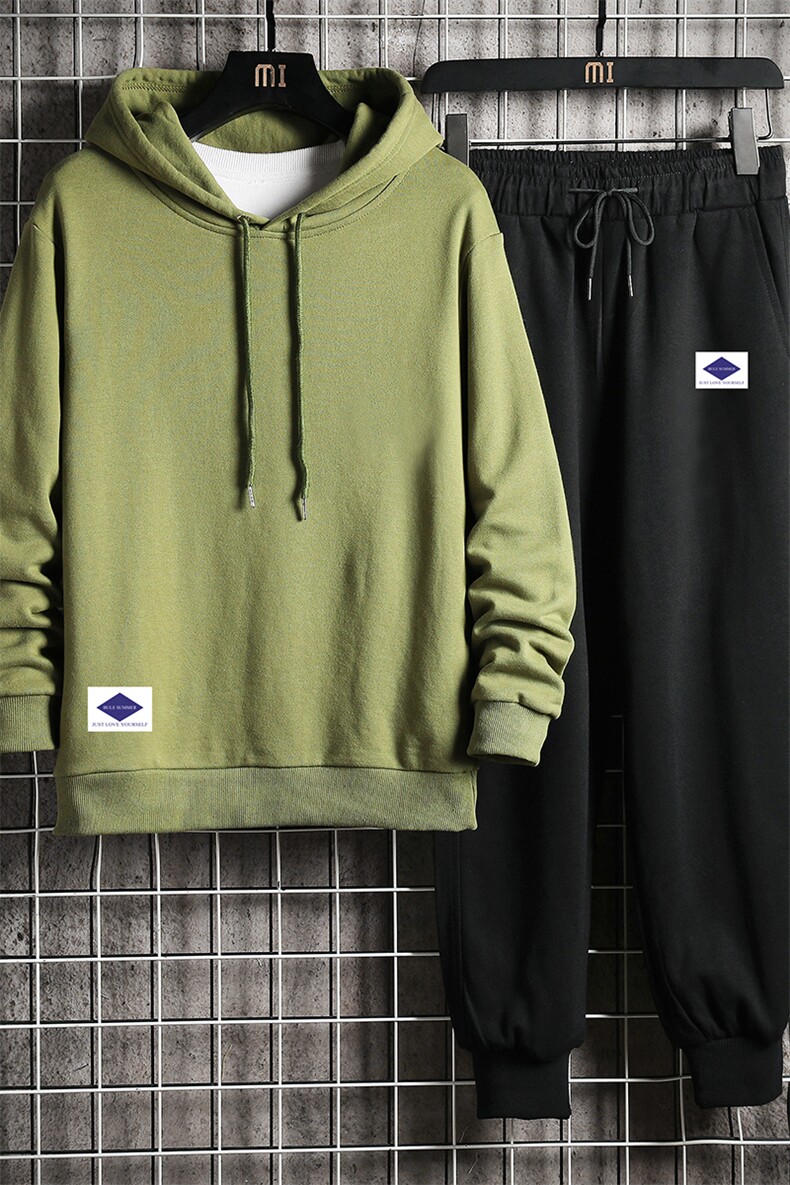TL8061-P80连帽卫衣套装男运动套装两件套长袖运动服网格挂拍,男装休闲套装,电商A040A