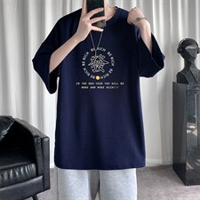 Q11163-P30春夏季七分袖t恤男大码五分袖男短袖中袖，男装T恤，电商A040