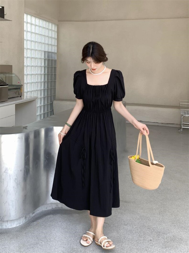 [现货]收腰显瘦气质连衣裙，三色、三码，女装连衣裙，依柏璐(1F)