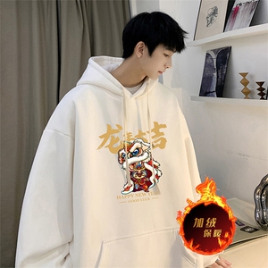 龙年卫衣 冬季美式加绒加厚卫衣外套DL1726常规特P35加绒特40图片