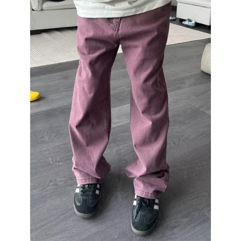 美式高街小众嘻哈直筒裤复古百搭休闲裤牛仔裤N615,男装牛仔裤,星座1116A（原606A-3）