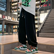2023秋季新品港风裤绳金属装饰休闲裤长裤束脚卫裤男士K7397-P70，男装休闲裤，电商A441-1