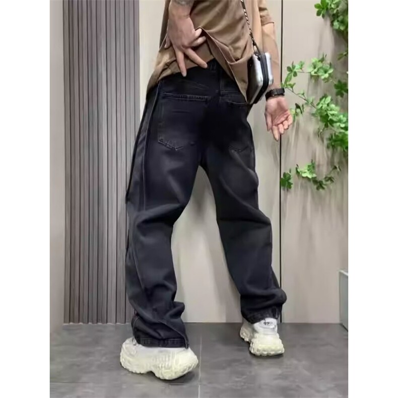 1506-1/K91911/P54做旧水洗渐变色直筒牛仔裤男四季款休闲宽松,男装牛仔裤,星座1506-1