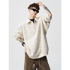 WY10189-特批45加绒特P50美式重磅复古简约套头宽松大码卫衣男，男装卫衣，电商A059