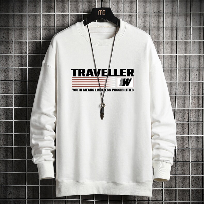 S6359-P28加绒款-P33秋季圆领卫衣男大码韩版宽松长袖外套网格，女装短外套，电商A040A