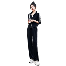 时尚春季新款休闲两件套显瘦百搭宽松运动套装，女装套装/套裙，艾尚靓装