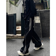 户外机能冲锋裤男秋冬季条纹工装裤宽松直筒休闲长裤K521，男装休闲裤，星座1116A（原606A-3）