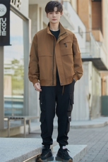 2025秋季新款韩系复古工装夹克时尚潮牌宽松男外套J-Z209-P185，男装夹克，电商A355（原A415）