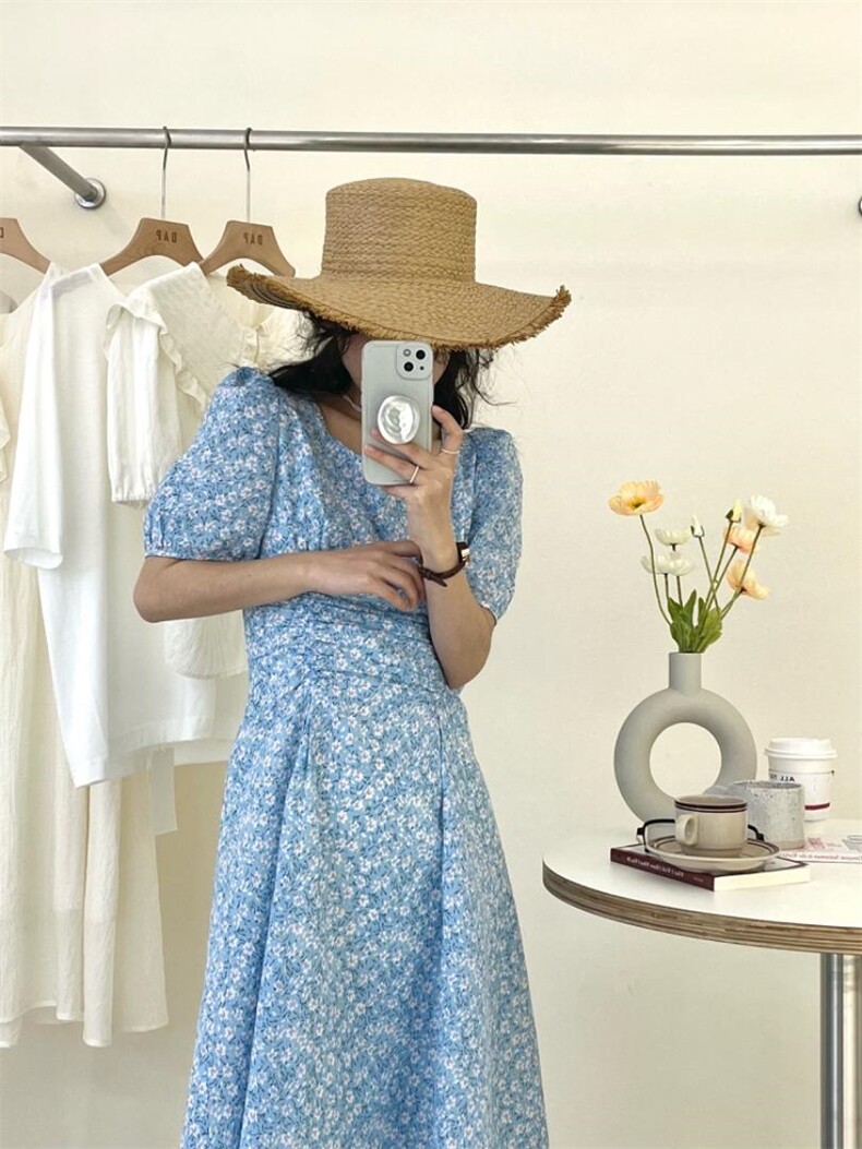 韩系，清新碎花裙，其它，DAP