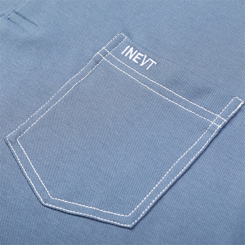 QLM22912男式2023年夏季新款T恤衫男短袖翻领休闲体恤P61,男装T恤,电商B360