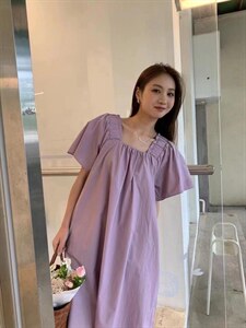 【DAVIDA】韩版压褶套头连衣裙，女装连衣裙，DAVIDA