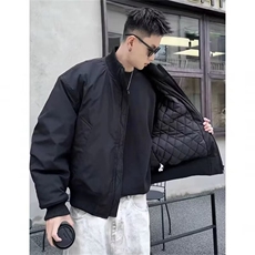 美式加厚飞行员夹克棉衣男款冬季高级感棉服短款立领棒球服，男装夹克，星座506A