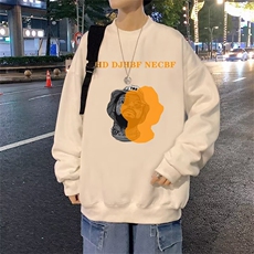 350g潮牌圆领宽松情侣长袖打底衫上衣服束口T恤卫衣Y56-P38网图，男装T恤，电商B245