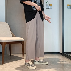 新款高街ins直筒运动宽松bf情侣宽松裤夏季休闲裤韩版K504-P28，男装休闲裤，星座512-2