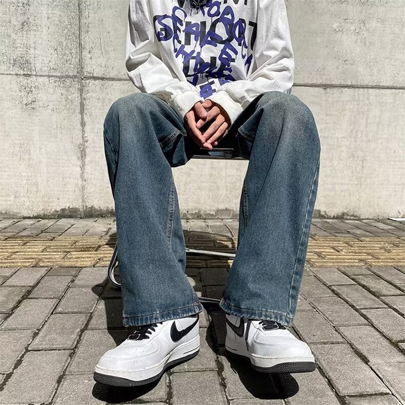 牛仔裤男秋季潮大码休闲裤子高街Nk631P38,男装牛仔裤,星座1116-2