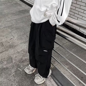 美式冲锋裤男款秋季户外潮牌机能宽松休闲抽绳束脚降落伞兵登山裤图片