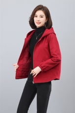 时尚保暖连帽棉服女短款宽松显瘦加绒外套冬季新款韩版百搭上衣，女装棉衣/棉服，依恋蒂丝