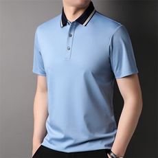 F82213钱塘2020-1时尚休闲中年男士百搭简约合身短袖T恤P57，男装T恤，钱塘207-1