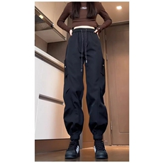 高街防风防水工装伞兵冲锋裤男女冲锋裤冬新宽松户外束脚休闲裤，男装工装外套，四季星座505