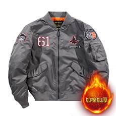 主推款：外套男飞行员夹克教练春秋冬加棉大码工装机车服棒球服棉，男装夹克，星座210-5(原414-2)