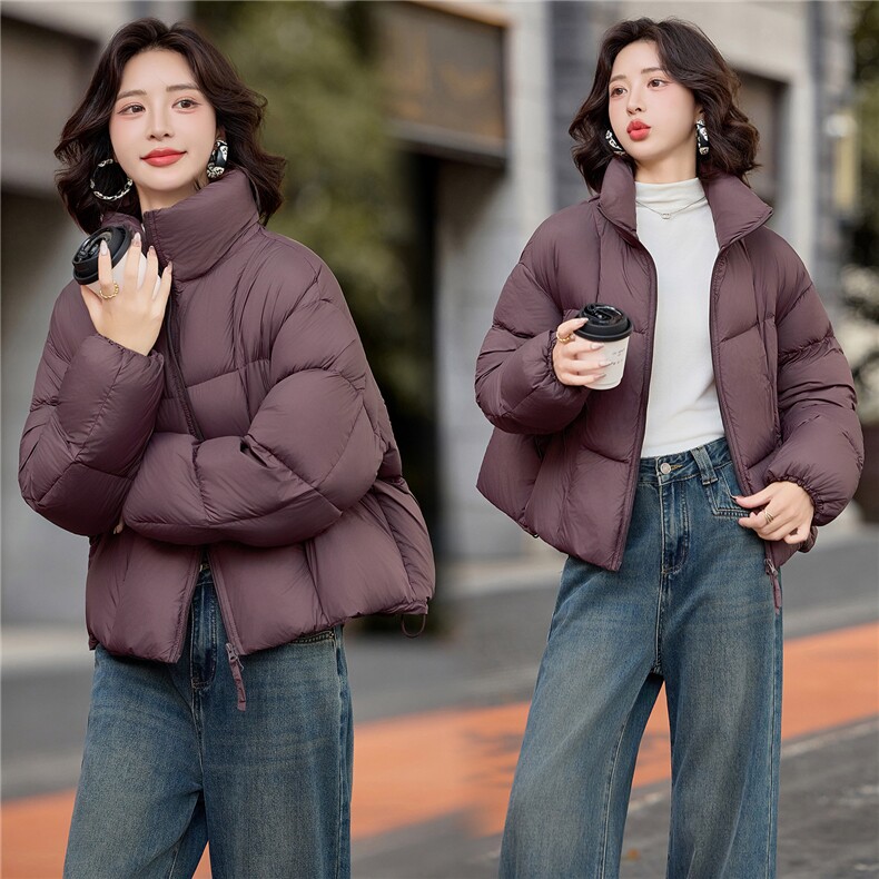 现货2025新款羽绒服短款泡芙时尚保暖外套,女装羽绒服,仟媚宠