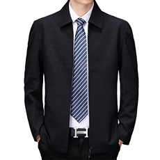 男士21新款夹克衫男翻领商务休闲潮流中青年男装外套SJJ8503-P160，男装夹克，电商B212（原钱塘6029）
