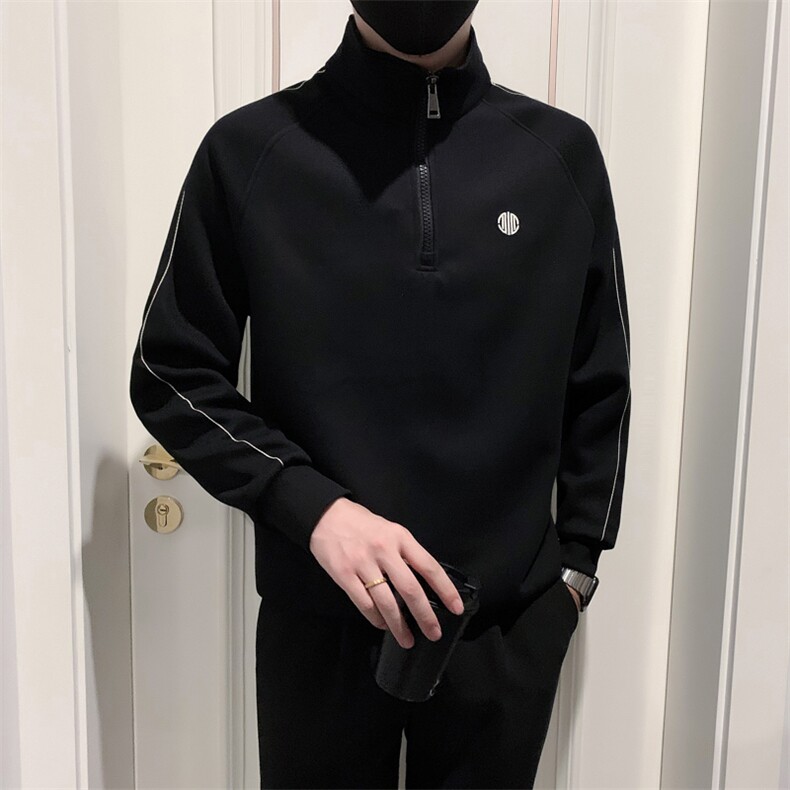 B340WY6625P6898无头风店主风半高领卫衣男,男装卫衣,电商B340