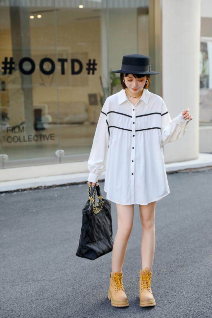 爱美欧，秋装现货韩版撞色衬衣，其它，爱美欧