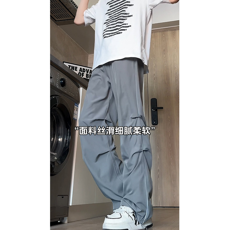 特批30高街休闲速干条纹男裤聚酯纤维96.4%氨纶3.6,男装休闲裤,电商基地A086