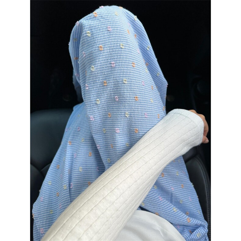 【网图】多巴胺穿搭裤子男女夏季波点格纹慵懒长裤KZ221CC-特P35,男装休闲裤,星座1007（原301D）