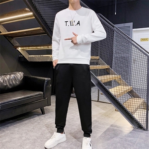 两件套男秋季宽松休闲款潮牌卫衣男士秋装运动服套装S803-P35图片