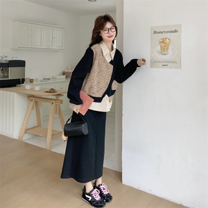 26春新款现-慵懒风假两件减龄拼接两件套2617-P175K288图片