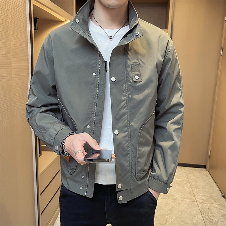 夹克潮流青春舒适夹克男士贴标工装外套DS-A329-3309-P85，男装夹克，电商A329