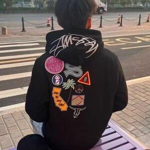 刺绣徽章夹克美式高街刺绣夹克外套男女潮牌秋冬小众棒球服上衣图片