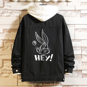 牛仔夹克男大码牛仔外套男茄克 NJ77179-P60加绒款-P75图片
