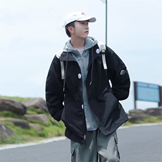 cityboy风假两件外套男士ins潮牌宽松休闲秋季夹克男装S655P60，男装夹克，星座1116-2